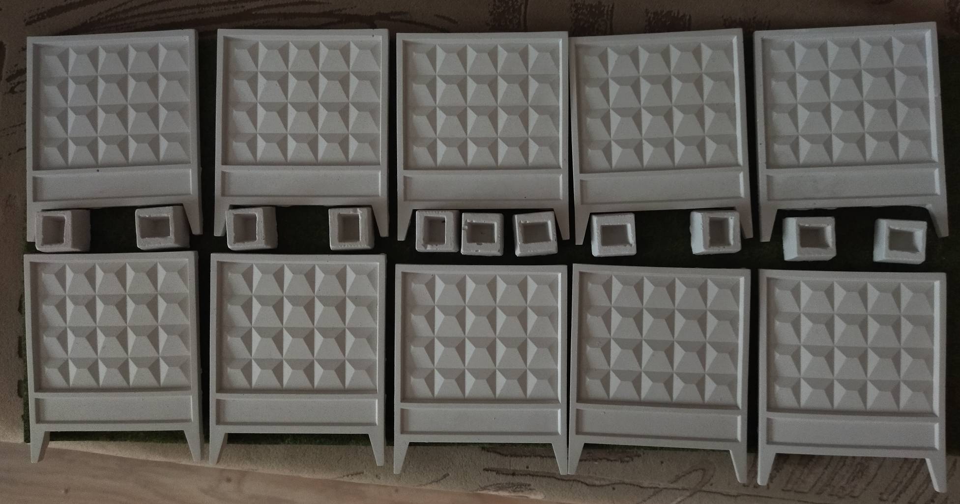 ZBD35001 бетонный забор по- 2м