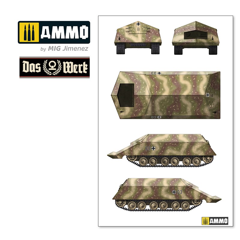 DW35018 Сборная модель VK4501(P) Rammtiger Das Werk