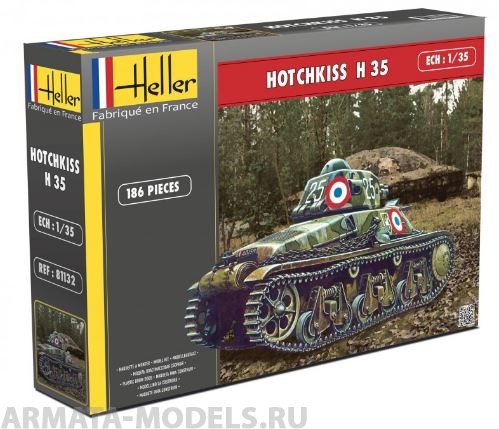 81132 Танк Hotchkiss  (1:35) Heller