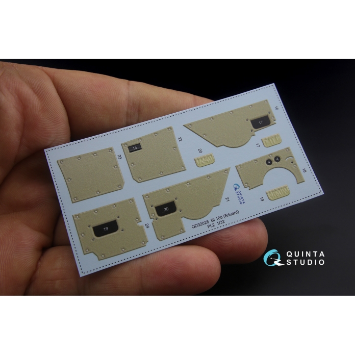 QD32028 3D Декаль интерьера кабины Bf 108 (для модели Eduard)