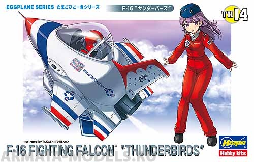 60124 Модель самолета EGG PLANE F-16 FIGHTING FALCON THUNDERBIRDS Hasegawa
