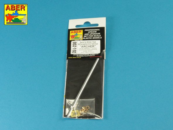 ABR-35-L-230  Дополнения для  Barrel for 17pdr. Self-propelled A/T gun “Archer” для Tamiya 1/35