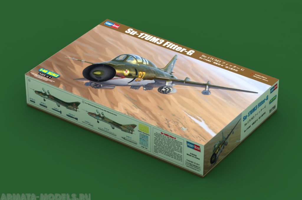81759	 Самолет Su-17UM3 Fitter-G (Hobby Boss) 1/48 Hobby Boss