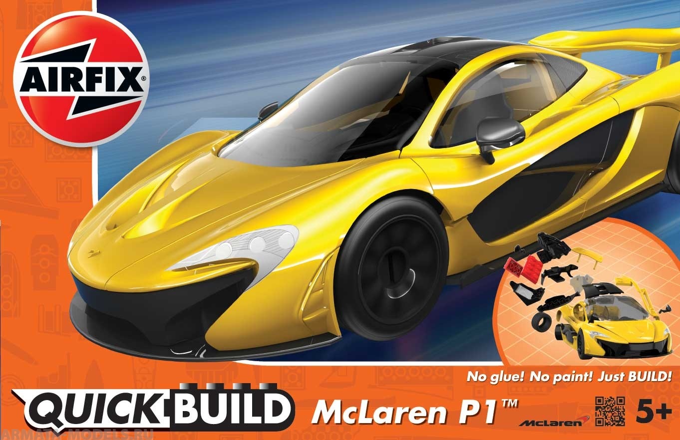 J6013 QUICKBUILD McLaren P1 - Желтый  Airfix