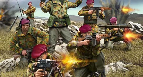 02596 Британские десантники, Фолклендские войны Revell