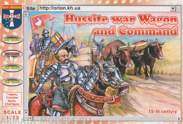 ORI72039 Фигуры Hussite War Wagon and Command 1/72 Orion