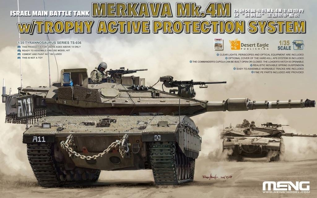 TS-036 1/35 Israel Main Battle Tank Merkava Mk.4m W/Trophy Active