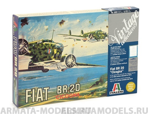 0103ИТ САМОЛЕТ BR.20 Cicogna Italeri