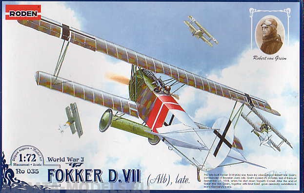 Rod035 Самолет FOKKER VII Roden
