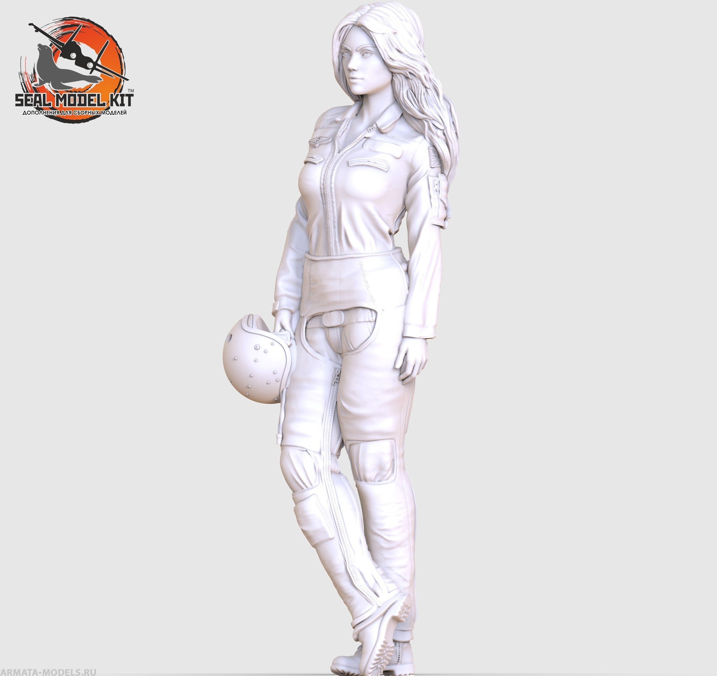 smk48023 Девушка пилот в ЗШ-7 (Не для свободной продажи)