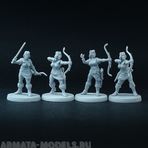 BV-sa-11 Игровая миниатюра  Spear Ladies (4 models) Копье дамы (4 модели) BROTHER VINNI's