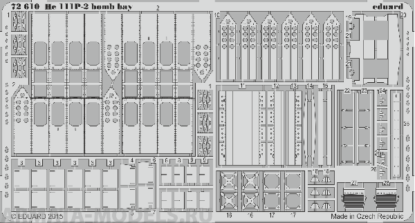 72610ED  He 111P-2 bomb bay 1/72