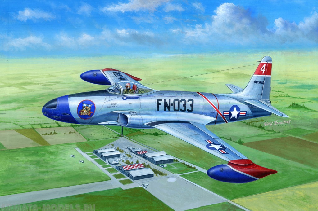 81723 Самолет F-80A Shooting Star fighter Hobby Boss