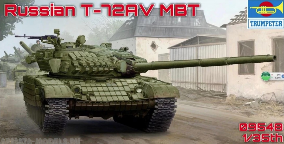 09548 T-72AV Mod 1985 MBT Trumpeter