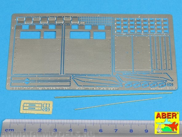 ABR-16-051  Дополнения для  Rear fenders for Tiger I, Ausf.E – (Late version) для Tamiya 1/16