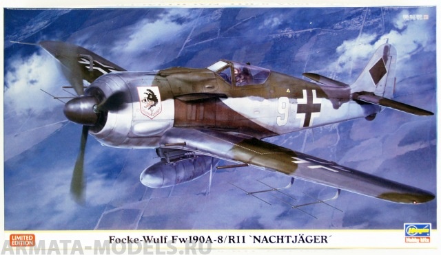 07394 Самолет FOCKE-WULF Fw190A-8/R11 NACHTJ?GER Hasegawa