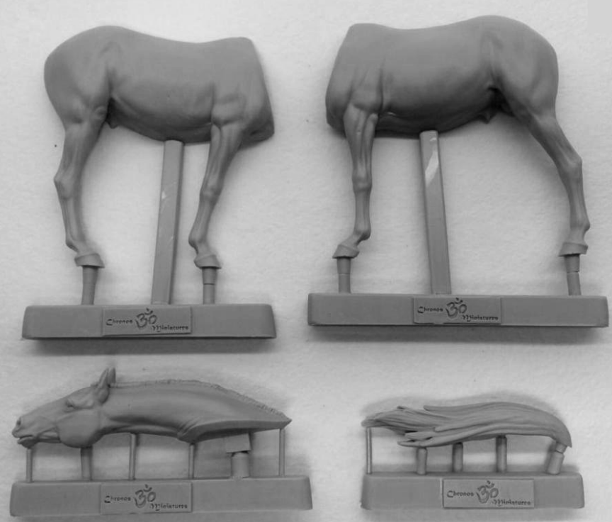 CHM-54165. Животные: Лошадь №9. 54 мм. Материал - смола. Chronos Miniatures