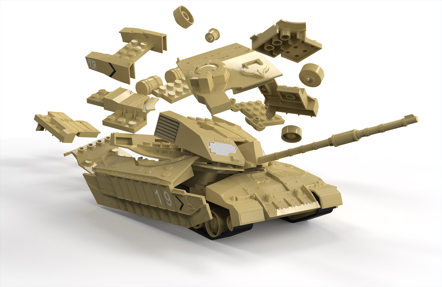 J6010 QUICKBUILD Challenger Tank  Airfix