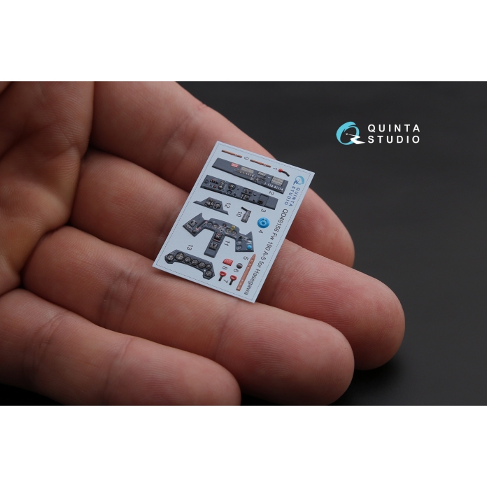 QD48156 3D Декаль интерьера кабины FW 190A-5 (для модели Hasegawa)