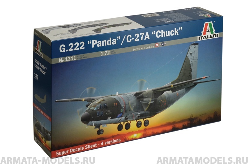 1311ИТ Самолет G.222.panda/C-27 A Сhuck Italeri