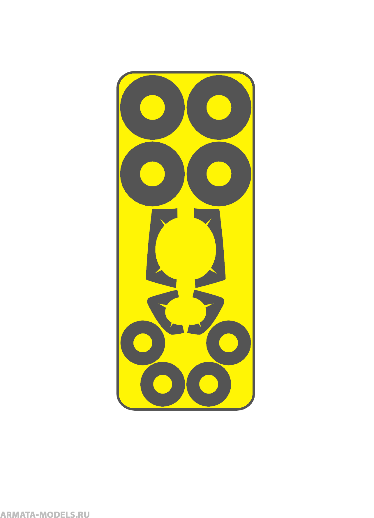 AM72139 Окрасочная маска для МиГ-17 Airfix 