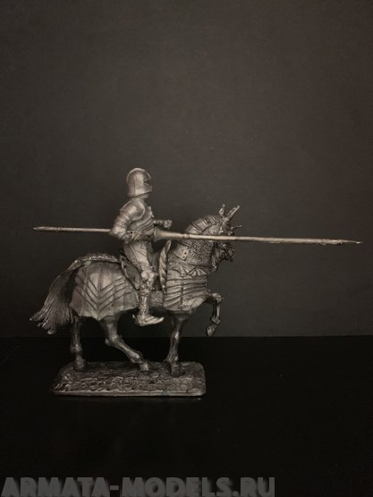 4090ТБ ВИМ, бургундский конный рыцарь с копьем, 54 мм Три Богатыря