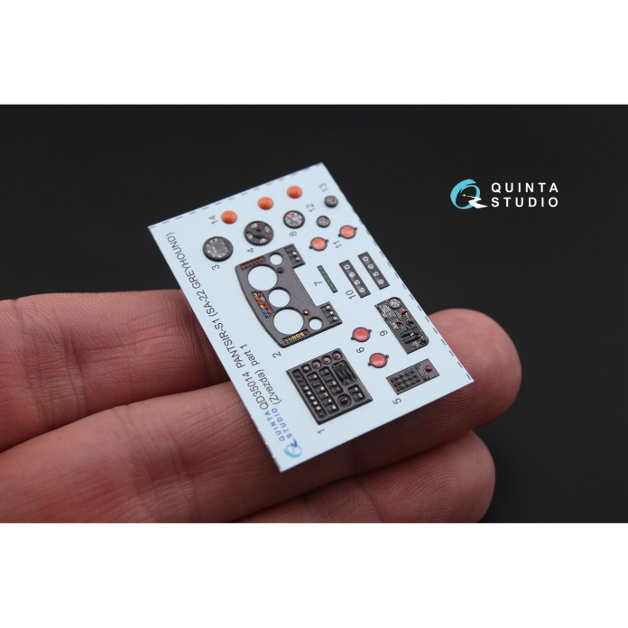 QD35014 3D Декаль интерьера кабины для Панцирь-С1 (для модели Звезда)