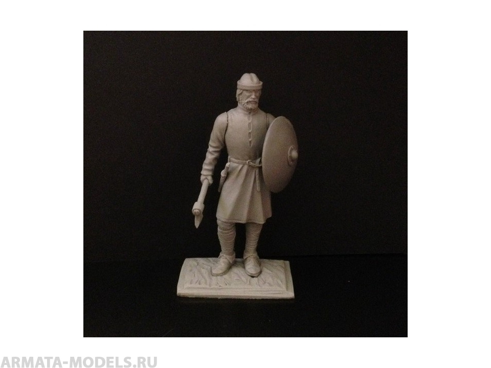 408ТБ Пеший русский ополченец с топором Три Богатыря