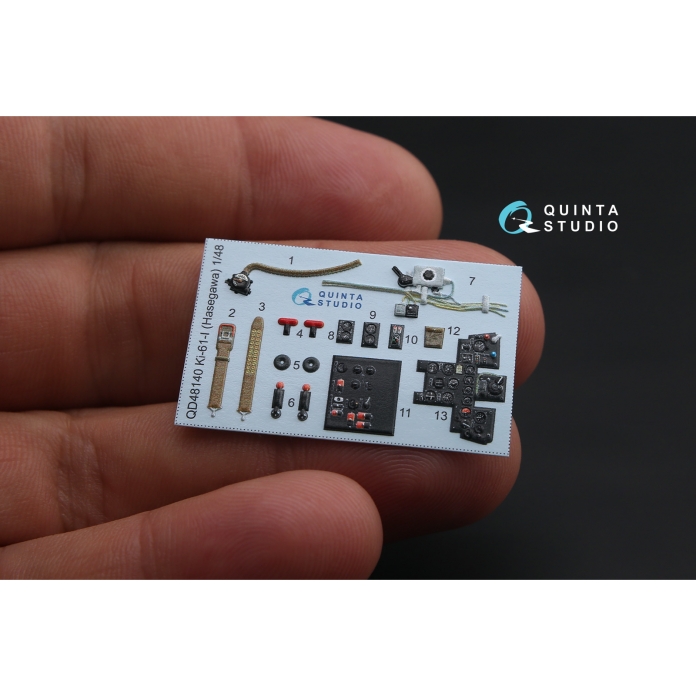 QD48140 3D Декаль интерьера кабины Ki-61-I (для модели Hasegawa)