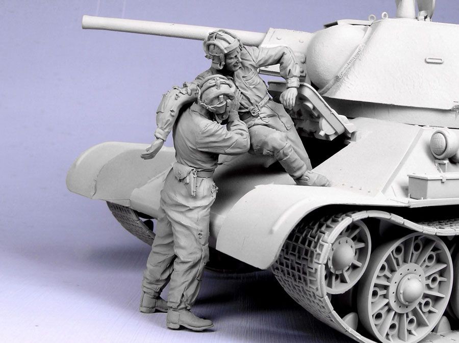 T35113 Экипаж подбитого советского танка (T-34/76) (2) Tank