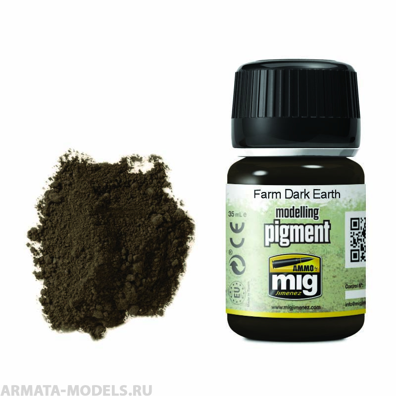 AMIG3027 Ammo Mig Пигмент сухой Фермерская темная земля FARM DARK EARTH