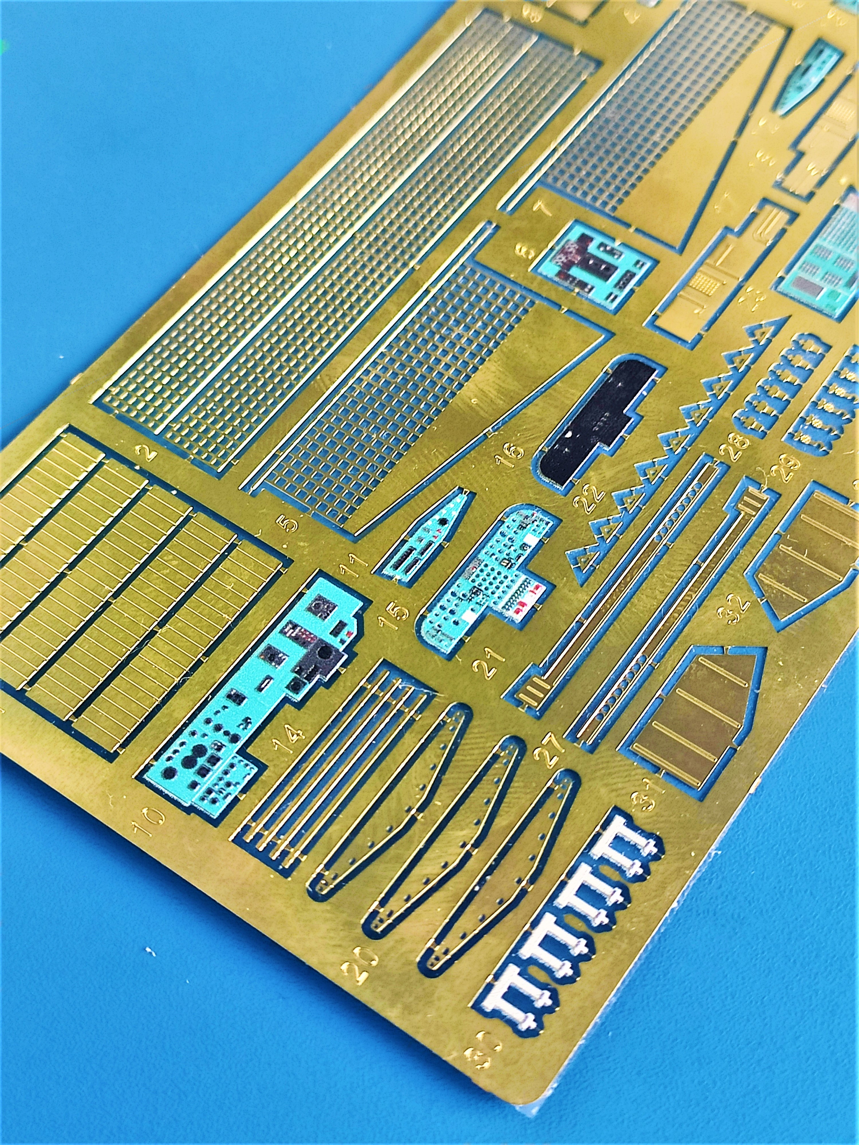 AM7011-3K Цветное фототравление для Ил-76. Интерьер 1/144