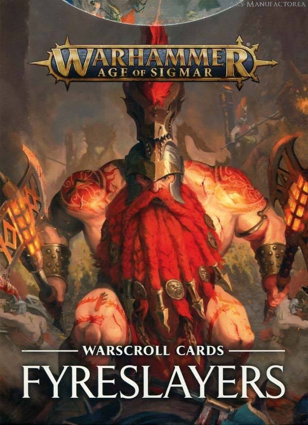 84-04-60GW Карты Боевые Свитки. Огненные Истребители (англ.) (Warscroll Cards: Fyreslayers (Eng))