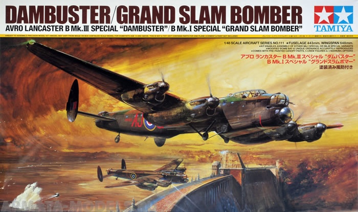 61111 Avro Lancaster B Mk.III Sp. - B Mk.I Sp Grand Slam Bomber Tamiya