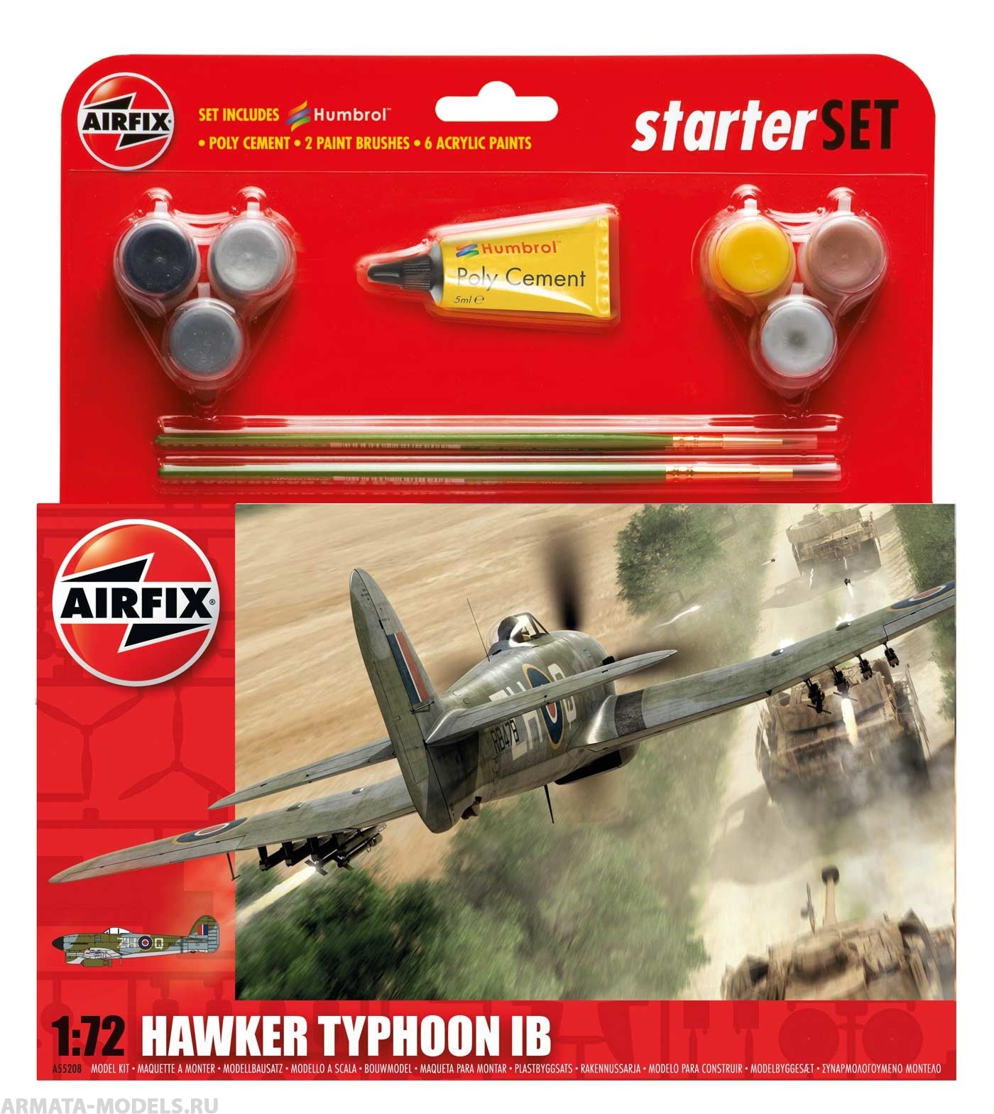 A55208  Самолет Hawker Typhoon Ib Airfix