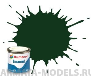 AA6330 Краска эмалевая  195 Dark Green Satin - 14ml
