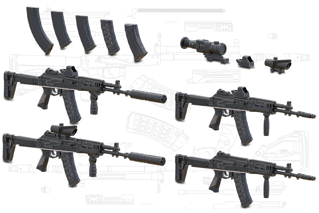 35274MIN АК-12 (поздний) ) 4шт MINIARM