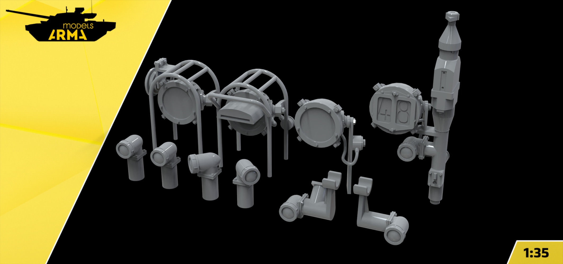 AM3573Z-N Набор ультрадетализации Neo на Основной боевой танк Т-90 обр. 2022, СВО