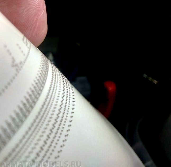 AM7298 Декаль для имитации заклепки объемная однорядная, 1/72