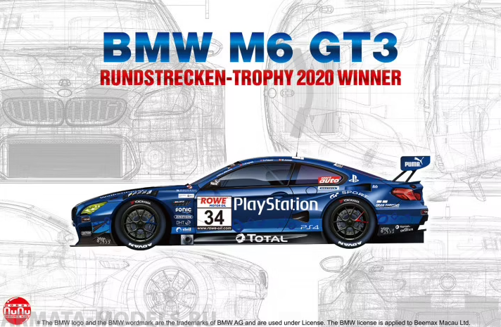 PN24027 BMW M6 GT3 Rundstrecken-Trophy 2020 Winner Aoshima