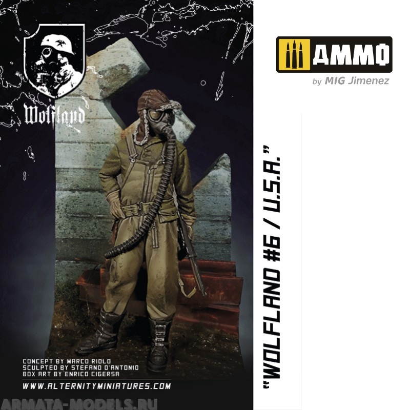 MR-AM64 Миниатюра Wolfland 6 - U.S.A. Alternity Miniatures