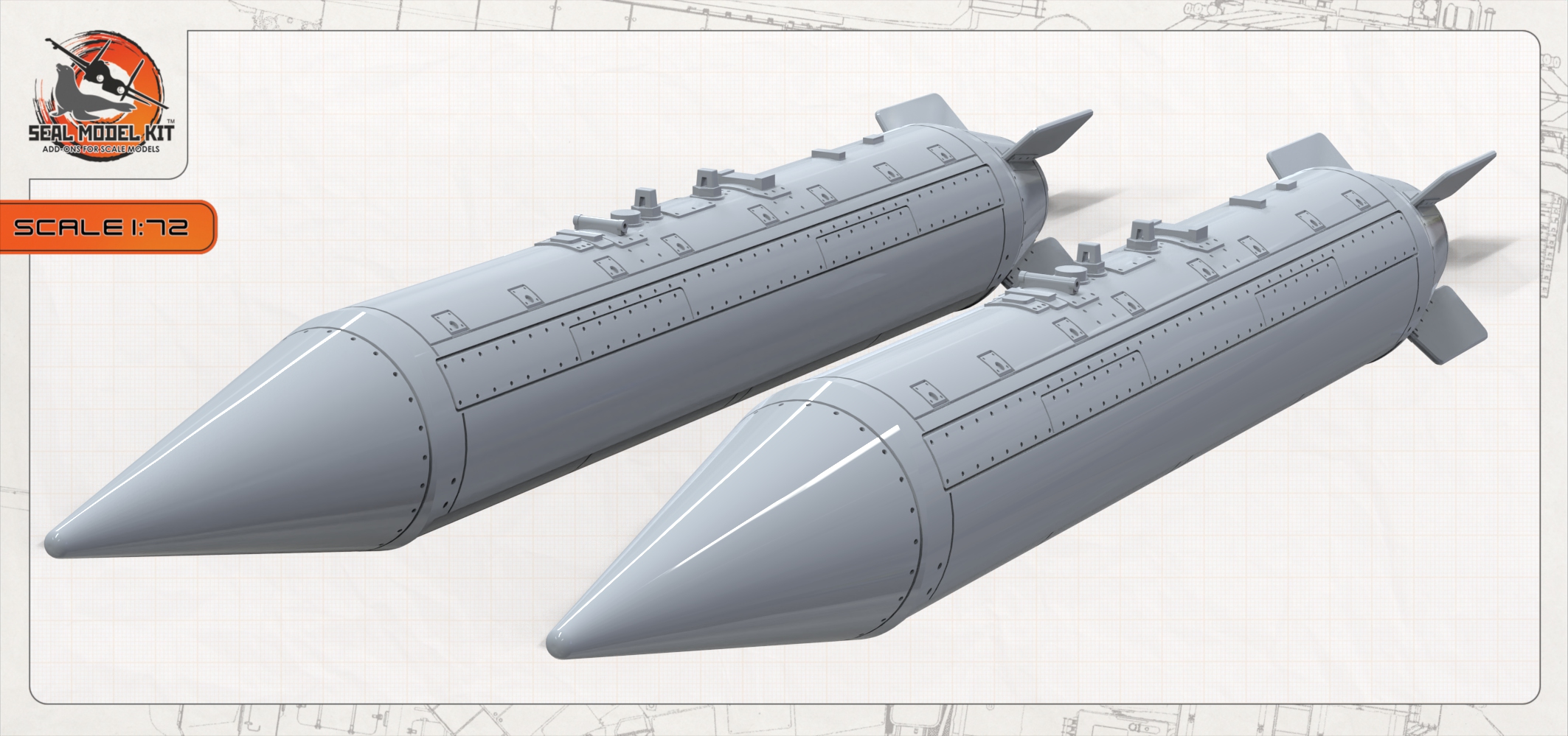 smk72072 КМГУ-2 2шт (Не для свободной продажи) Seal Model Kit
