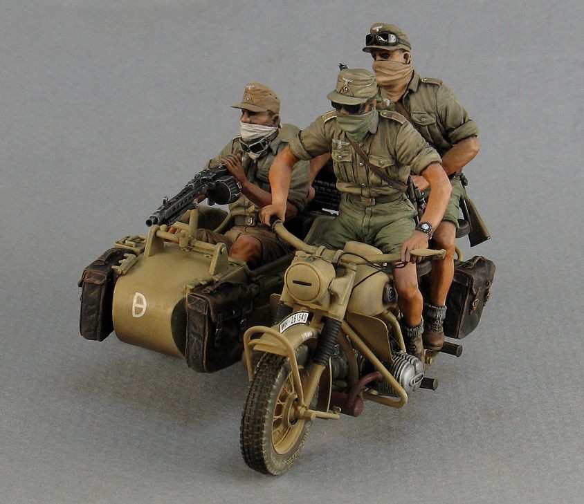 T35131 Немецкий мотоциклист I. Африканский корпус Tank