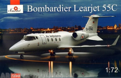 АМ72348 Самолет Bombardier Learjet 55C Amodel