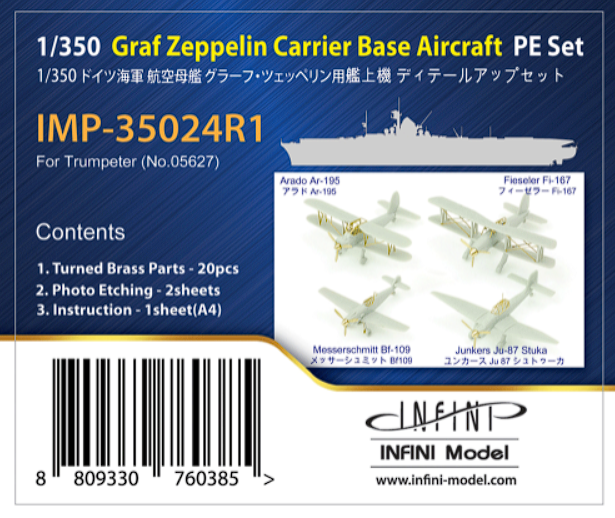 IMP-35024R1 DKM GRaf Zeppelin Carrier Base AIRCRAFT PE SET
