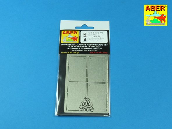 ABR-16-037  Дополнения для  Tiger II Henshel- Vol.4- Armour for grilles для Tamiya/Trumpeter 1/16