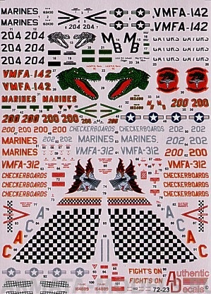 AD7223 Декаль на F-18 Hornet