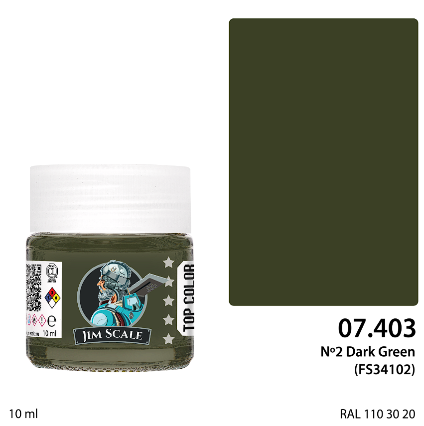 07.403JIM Краска №2 Dark Green FS34102