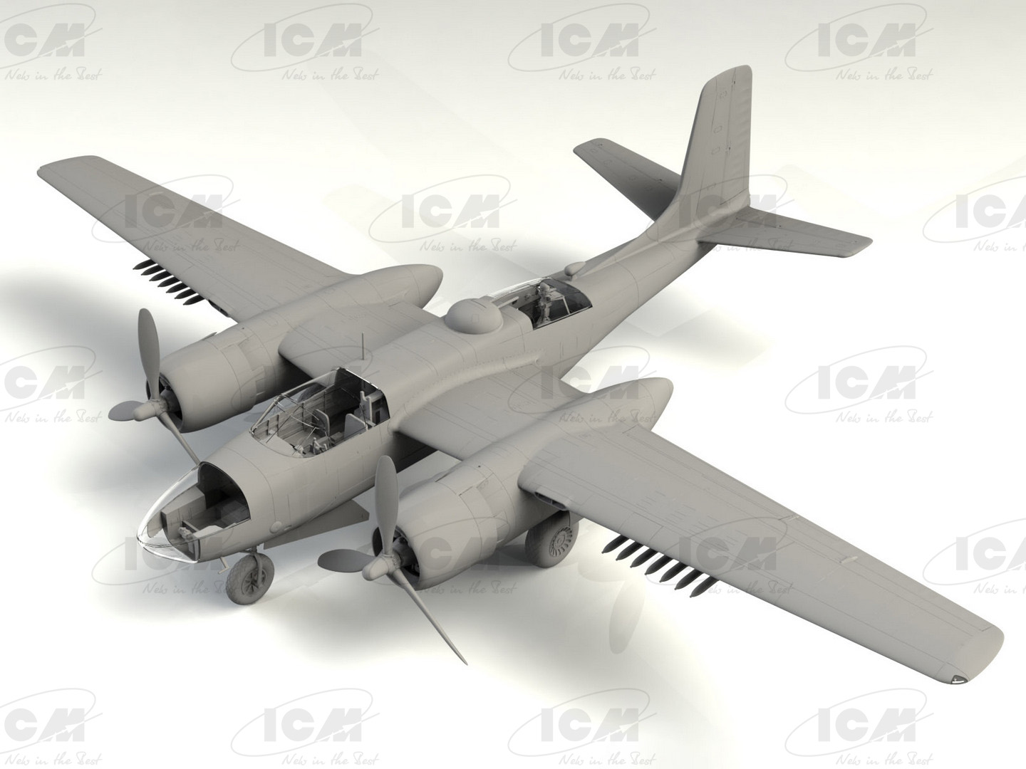 48284 B-26С-50 Invader, Американский бомбардировщик (война в Корее) ICM