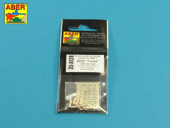 ABR-35-A128  Дополнения для  Soviet smoke Discharges system for BMP-1 902V “Tucha” with rack универсальный набор 1/35